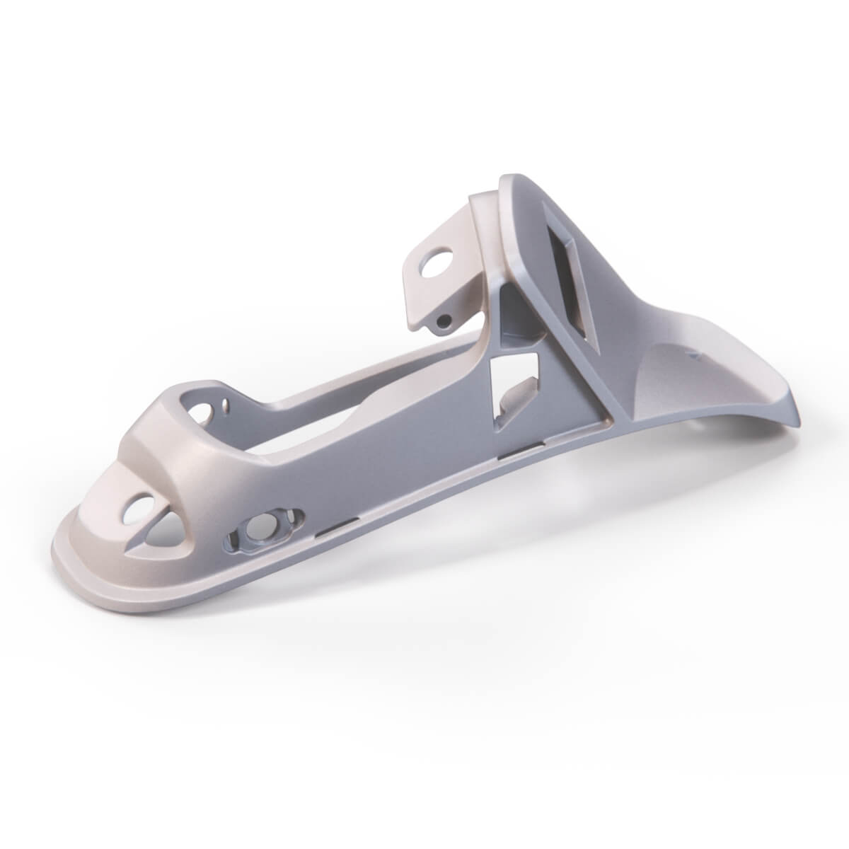 Mercedes-Benz R230 W215 SL Cl Front Seat Button Belt Cover Base Frame Silver Left or Right — view 2