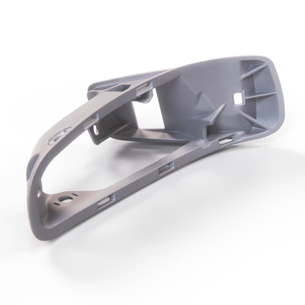 Mercedes-Benz R230 W215 SL Cl Front Seat Button Belt Cover Base Frame Silver Left or Right — view 4