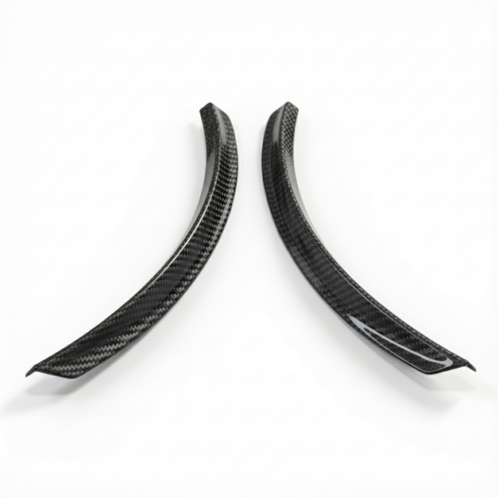 Mercedes-Benz R170 SLK 200 230 Carbon Fiber Rear Bumper Extension Wide Trim — view 2