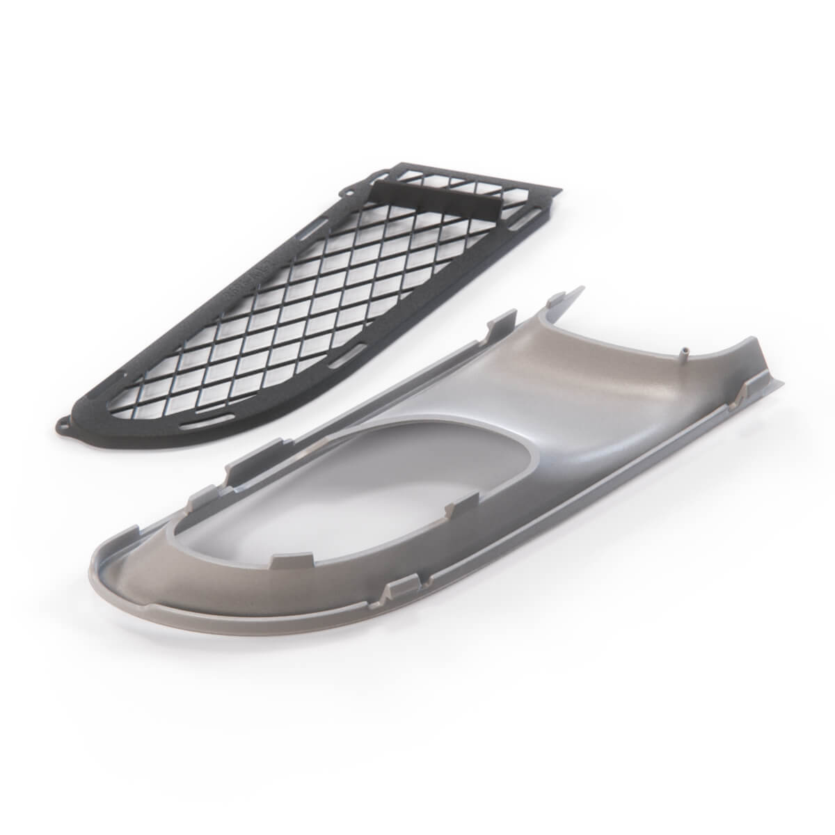 Mercedes-Benz R170 SLK AMG Front Bumper Grille Trim Primed + + Left or Right — view 4