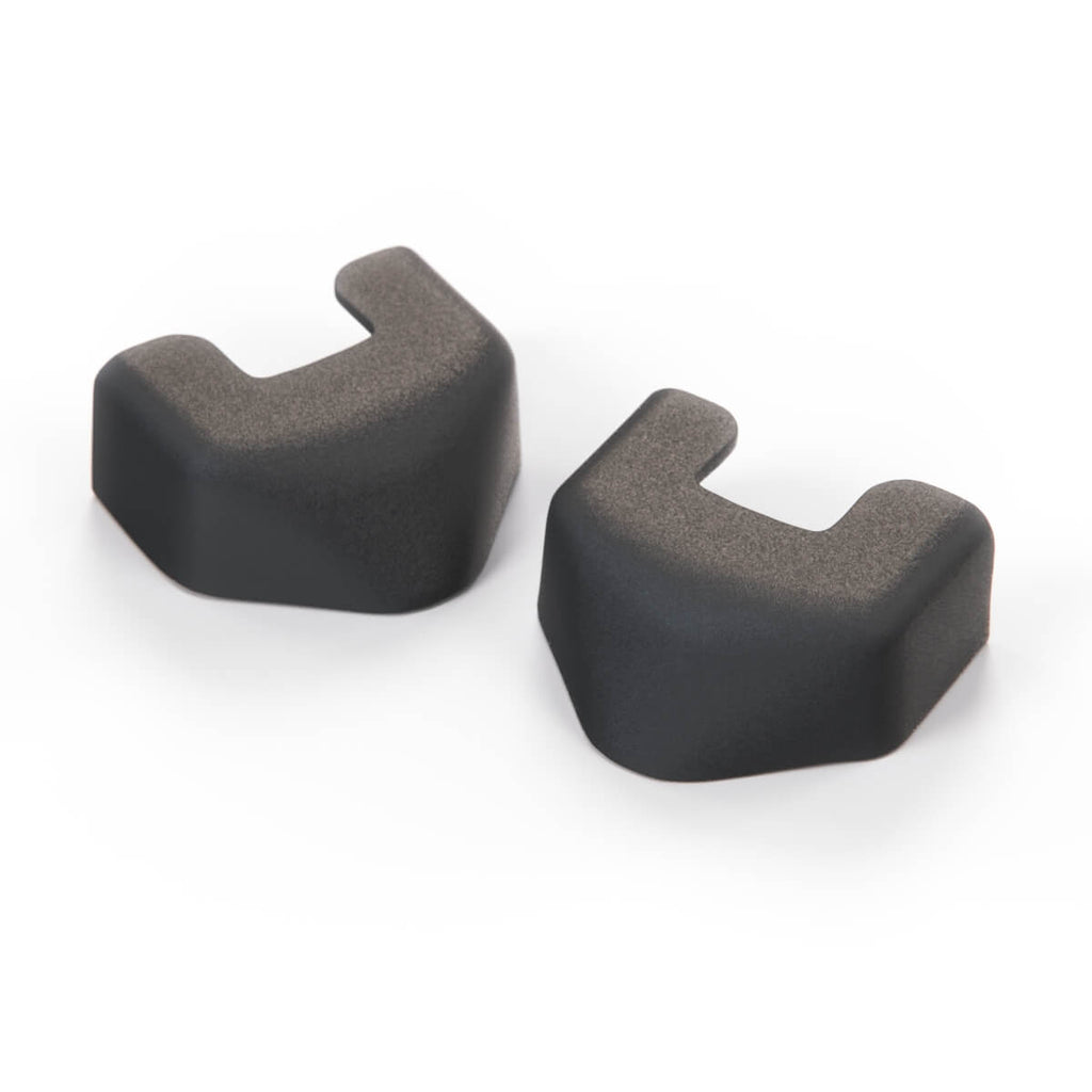 Mercedes-Benz W107 Front Seat Rail Cover Cap Set of 2 Black (A1079190120) — view 2