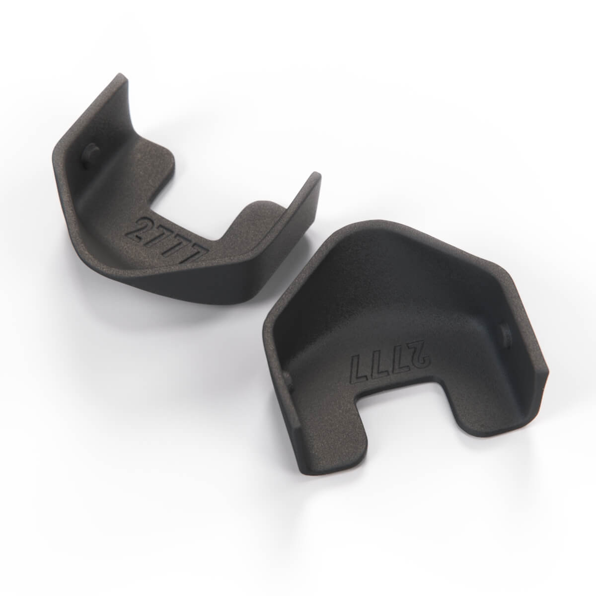 Mercedes-Benz W107 Front Seat Rail Cover Cap Set of 2 Black (A1079190120) — view 4