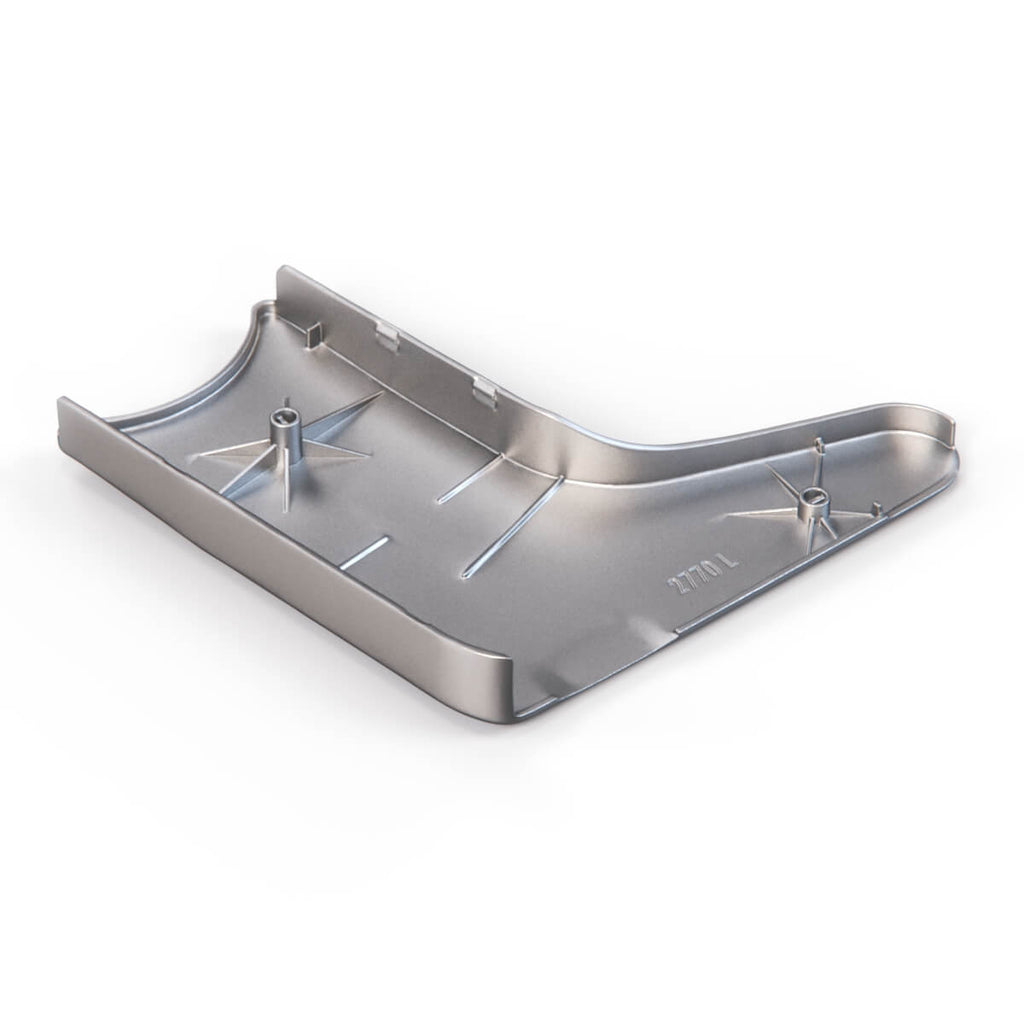 Mercedes-Benz W107 Front Seat Side Cover Trim Chrome Left or Right — view 3