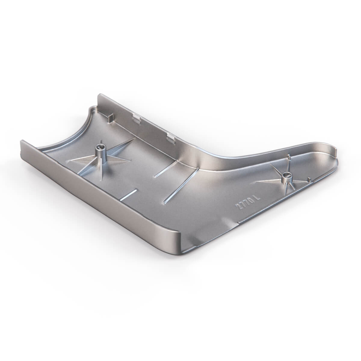 Mercedes-Benz W107 Front Seat Side Cover Trim Chrome Left or Right — view 3