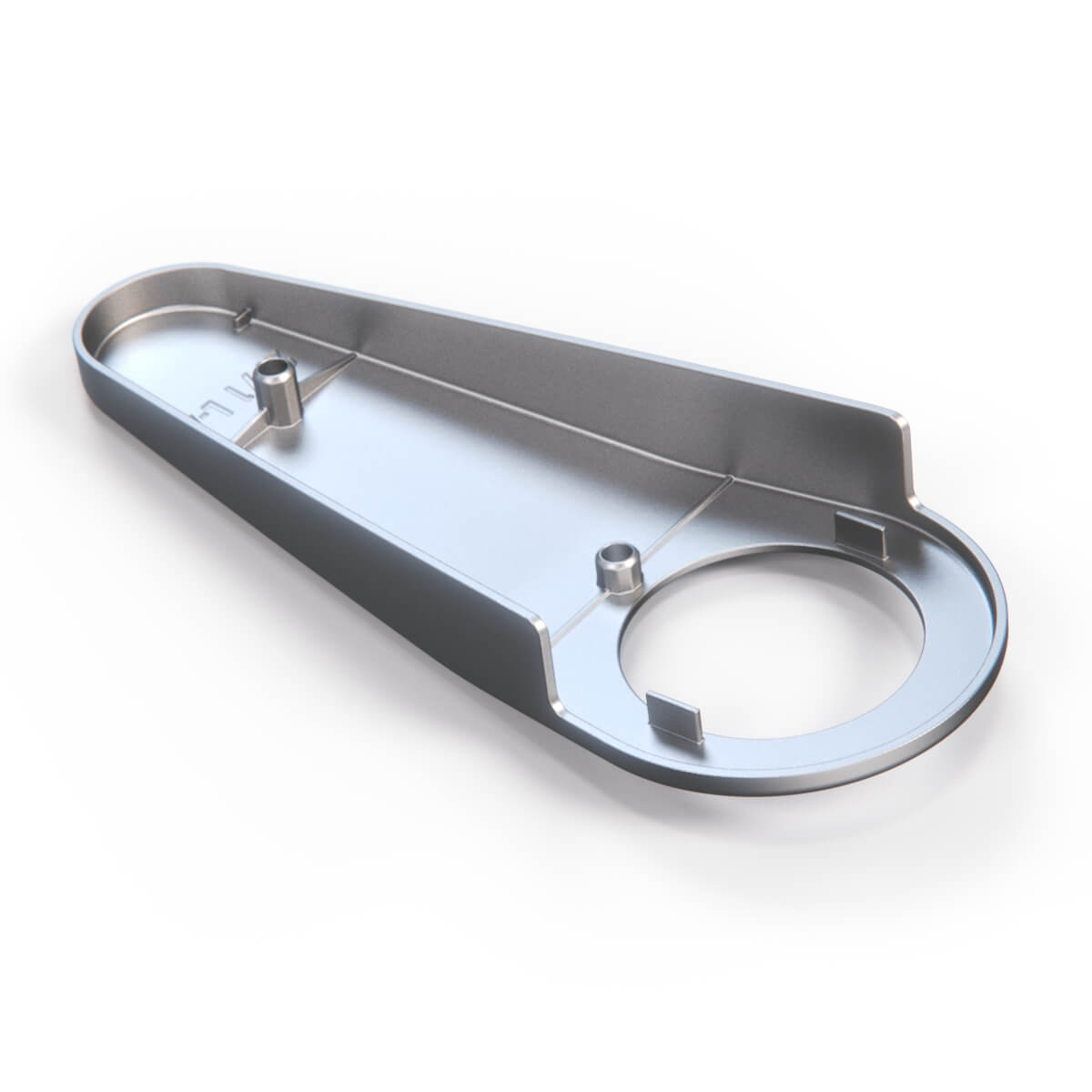 Mercedes-Benz W107 SL Front Seat Side Cover Trim Chrome Left or Right — view 4