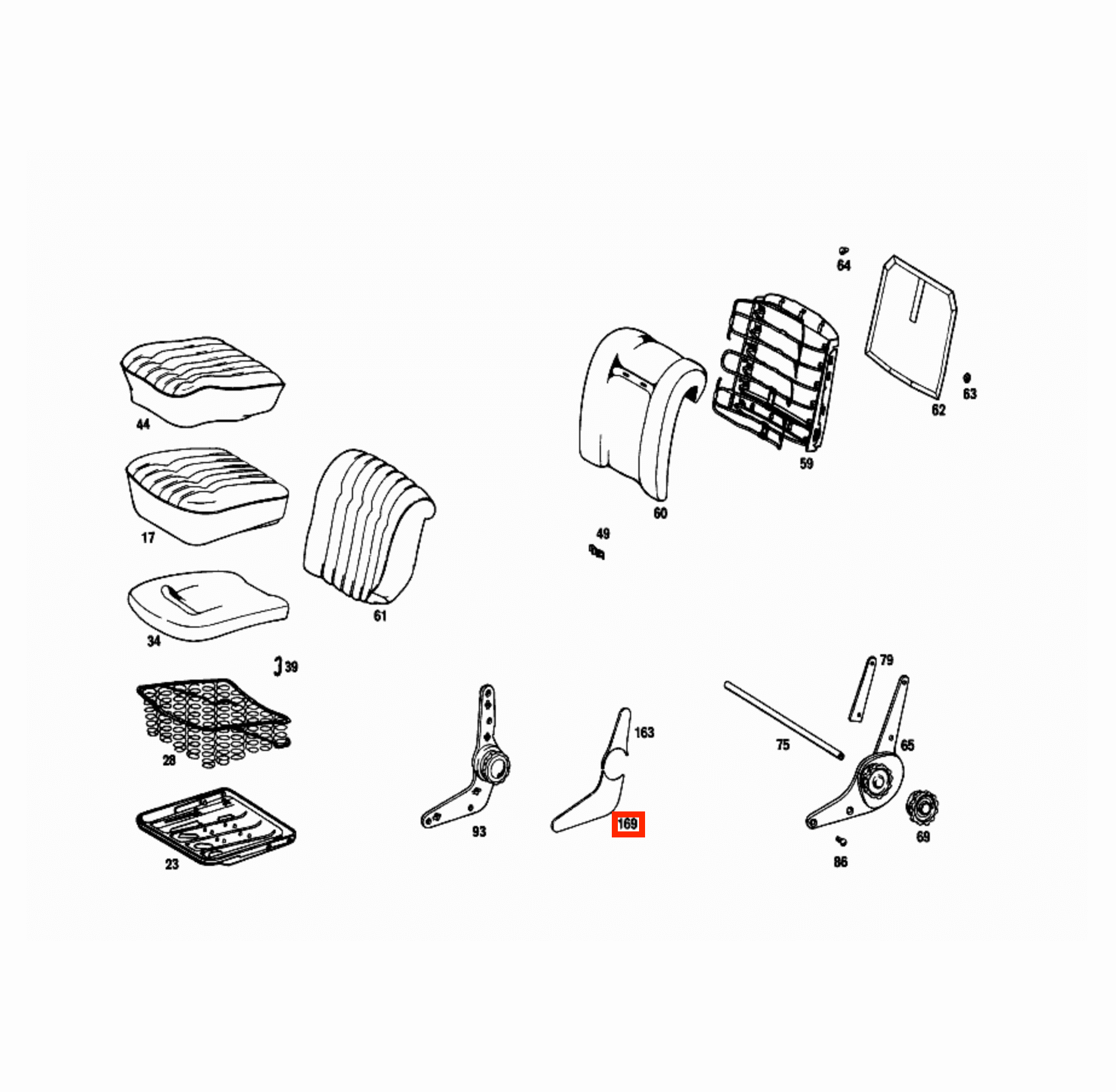 Mercedes-Benz W108 W109 W110 Front Seat Side Hinge Cover Chrome Left or Right — view 4