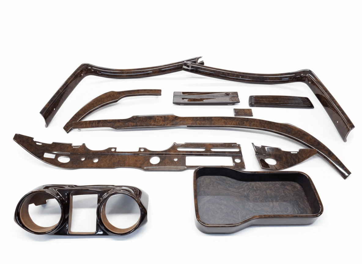 Mercedes-Benz W112 Full Interior Complete Wooden Trims Set 4 Wood Types