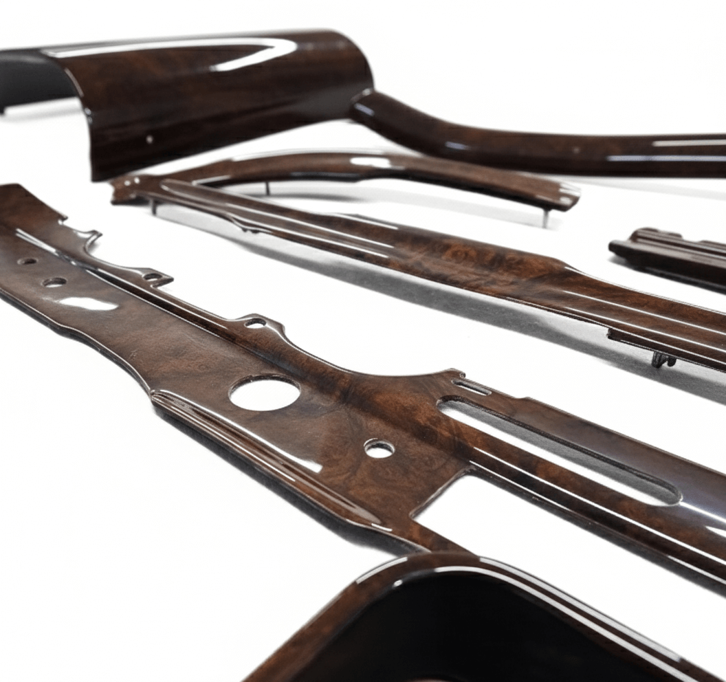 Mercedes-Benz W112 Full Interior Complete Wooden Trims Set 4 Wood Types — view 3