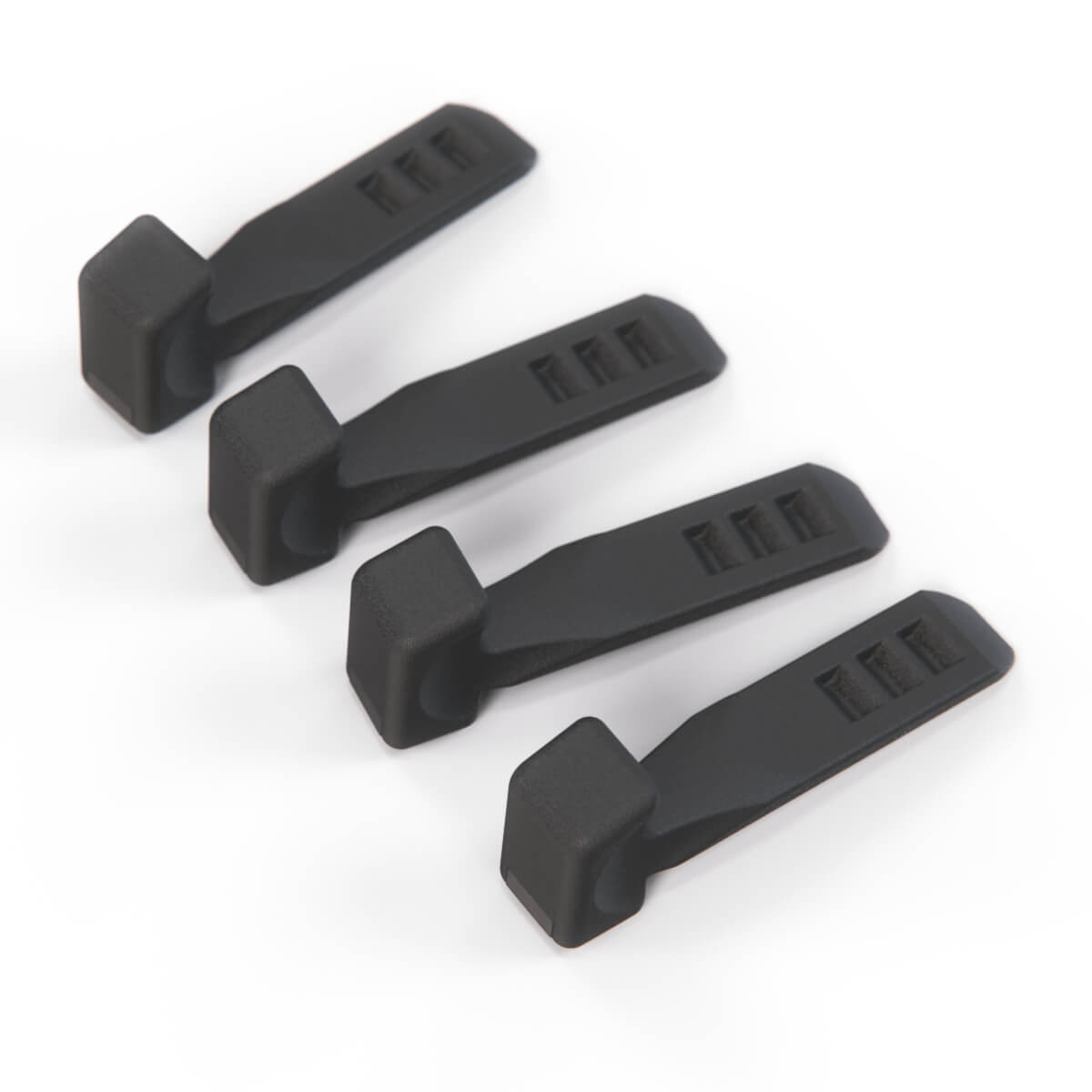 Mercedes-Benz W116 Heater Panel Knob Set of 4 Black (A1168330140) — view 3