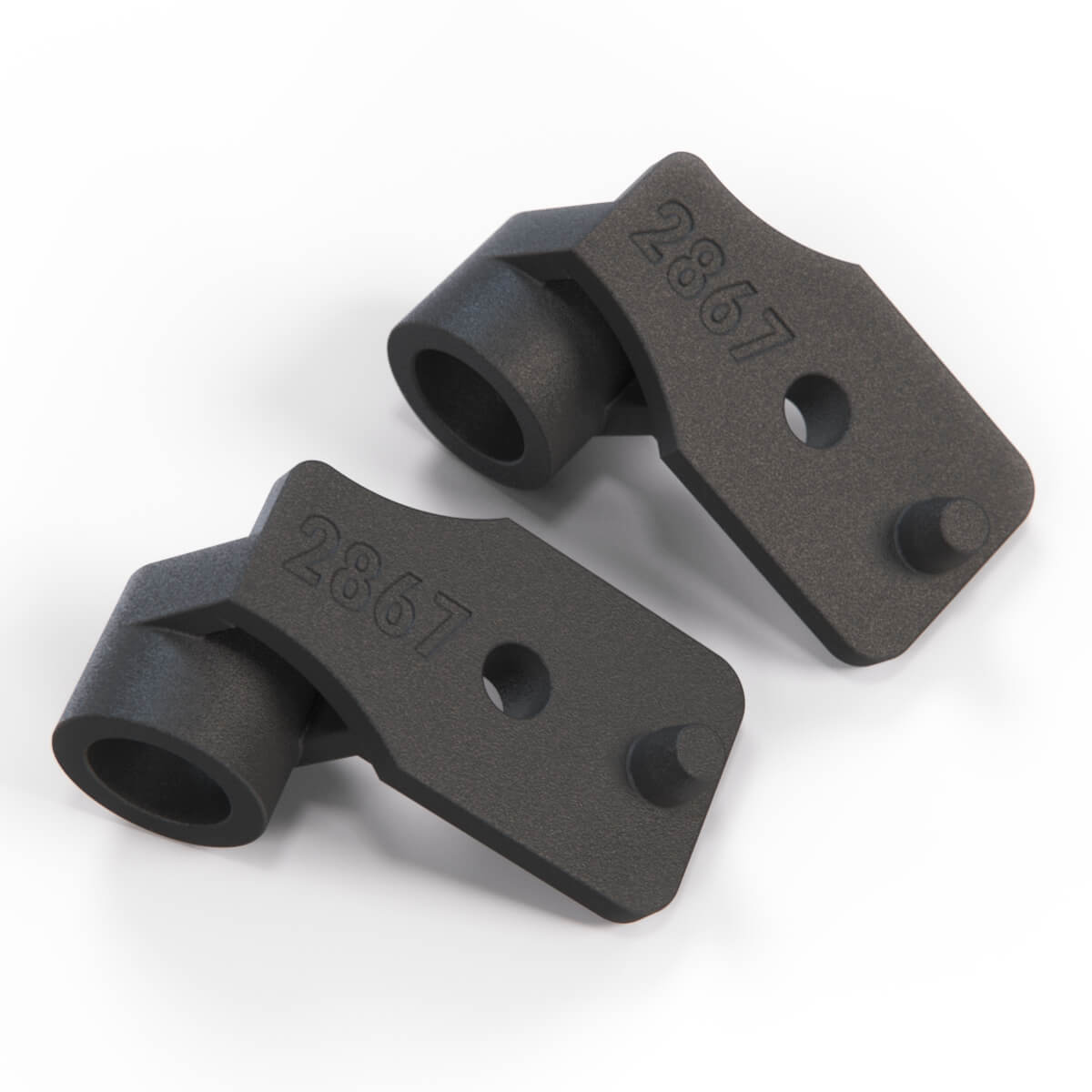 Mercedes-Benz W123 Accelerator Pedal Bearing Holder Set of 2 Black (A1233010118)
