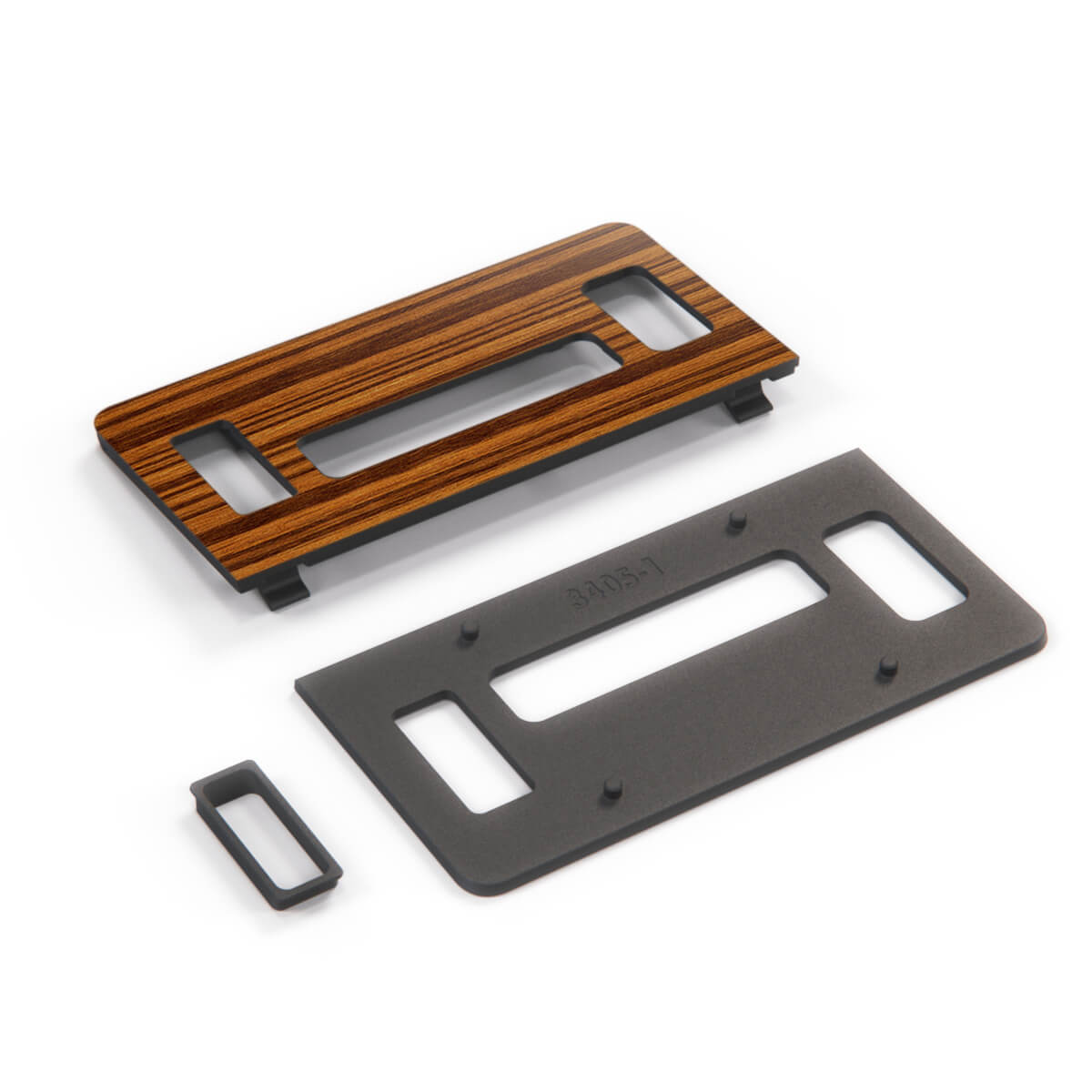 Mercedes-Benz W123 Climate Control Wooden Panel Trim Zebrano Walnut — view 5