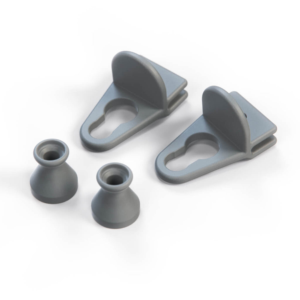 Mercedes-Benz W123 Rear Window Sun Shade Hook Set Repair Kit All Colours — view 2