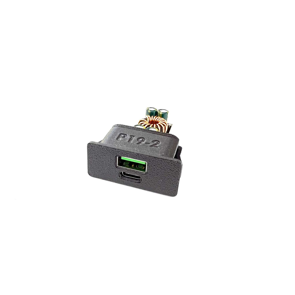 Mercedes-Benz W124 W201 Center Console Switch Blank with Usb Charger — view 2