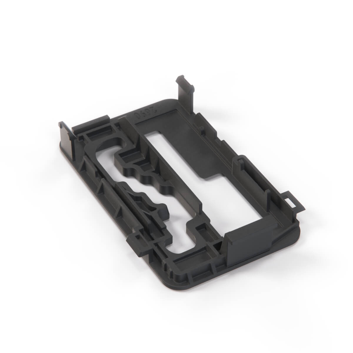 Mercedes-Benz W126 Automatic Shifter Panel Trim Black (A1262671047) — view 4