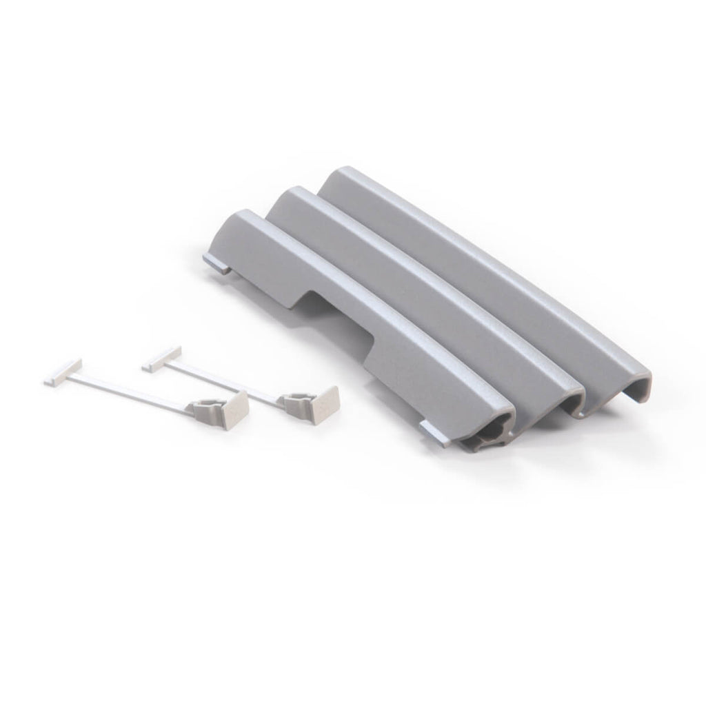 Mercedes-Benz W126 C126 Front Bumper Tow Hook Cover Grille Primed (A1268800205) — view 4