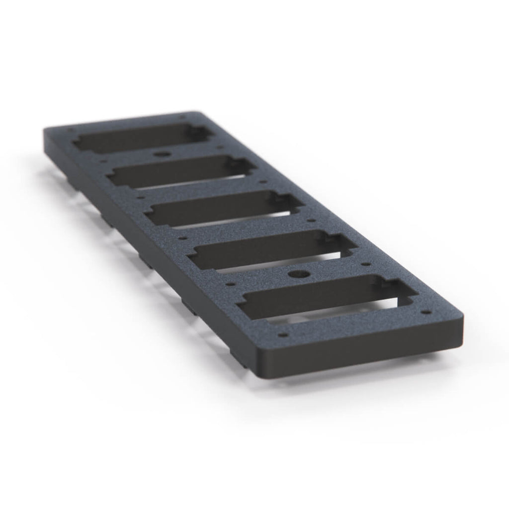 Mercedes-Benz W126 Center Console Coin Tray Panel Attachment Bracket Black (A1266802052) — view 3