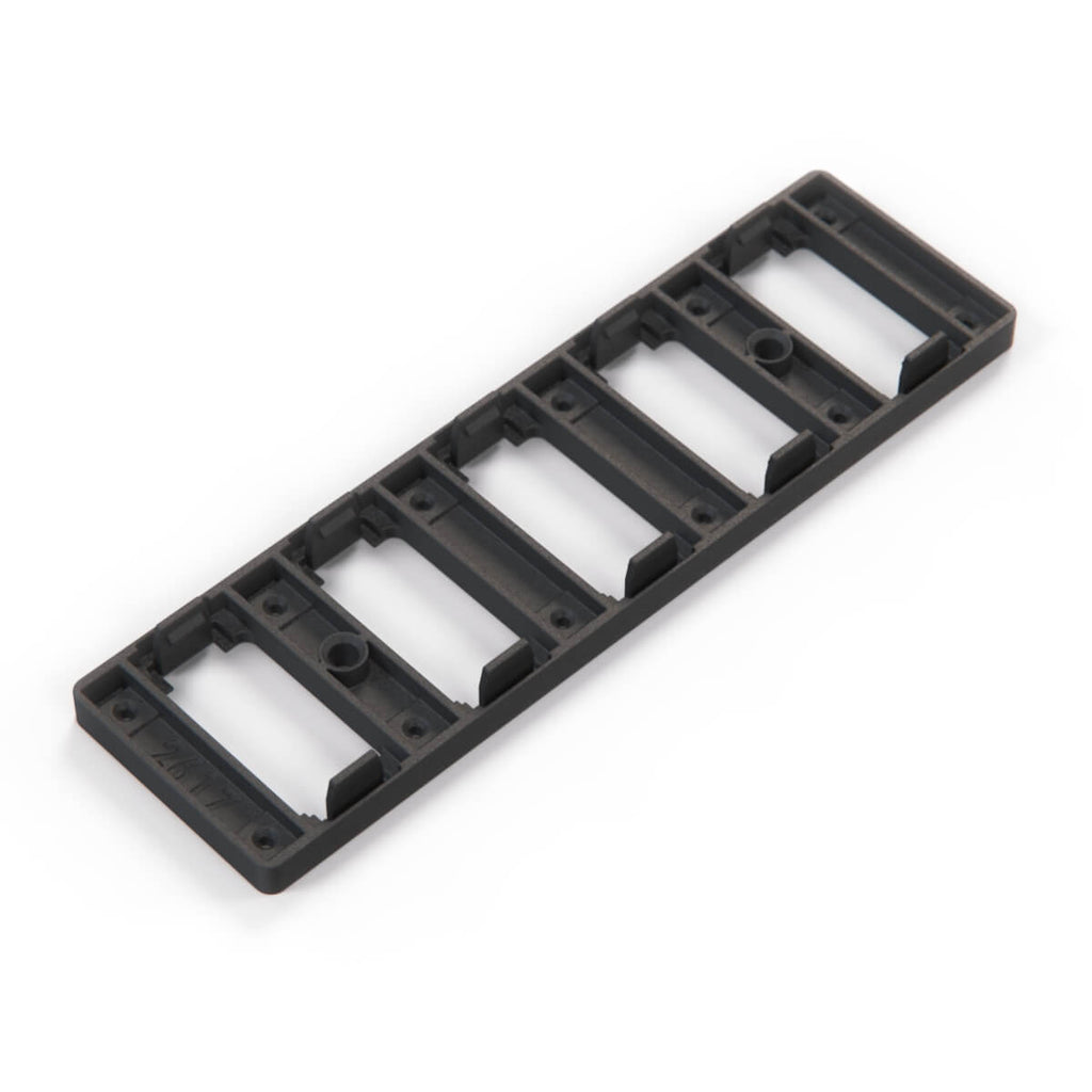 Mercedes-Benz W126 Center Console Coin Tray Panel Attachment Bracket Black (A1266802052) — view 4