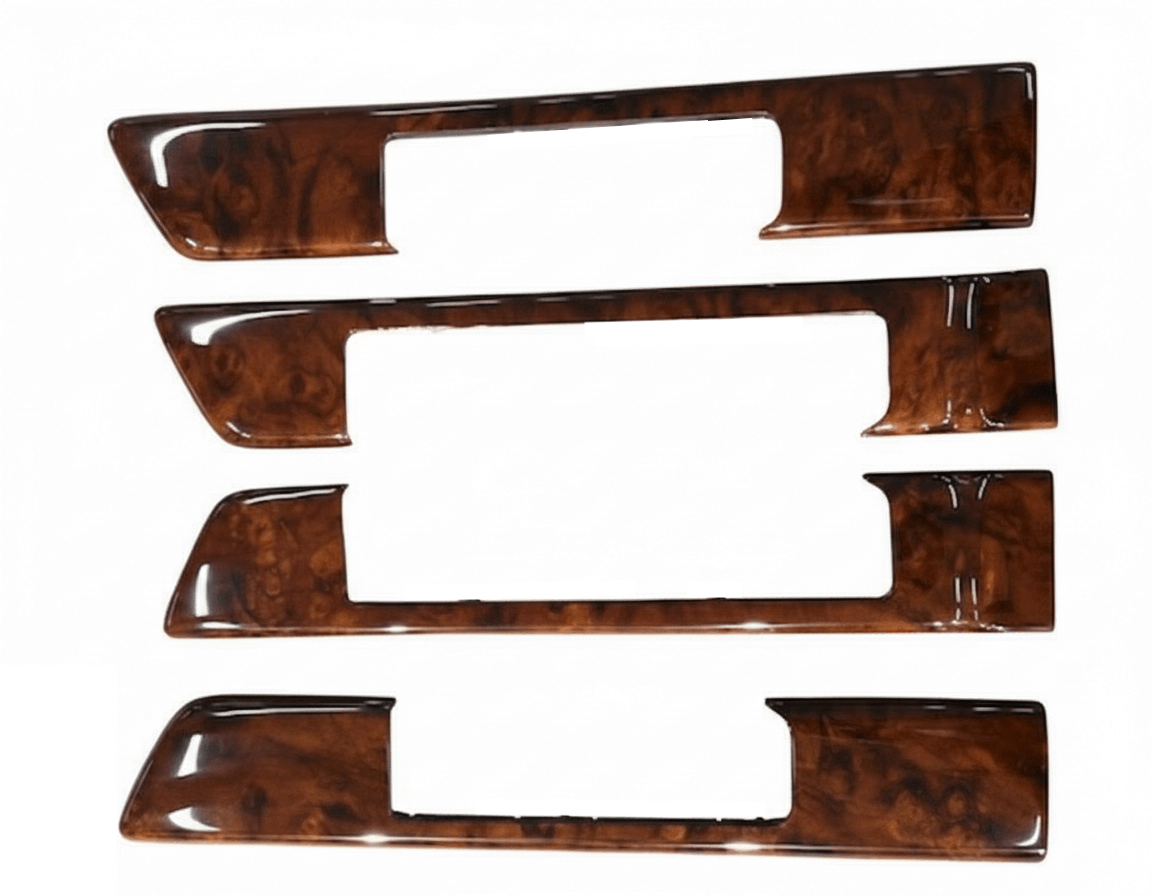 Mercedes-Benz W126 Door Panel Wooden Trims Complete Set (A1267200322 / A1267200422)