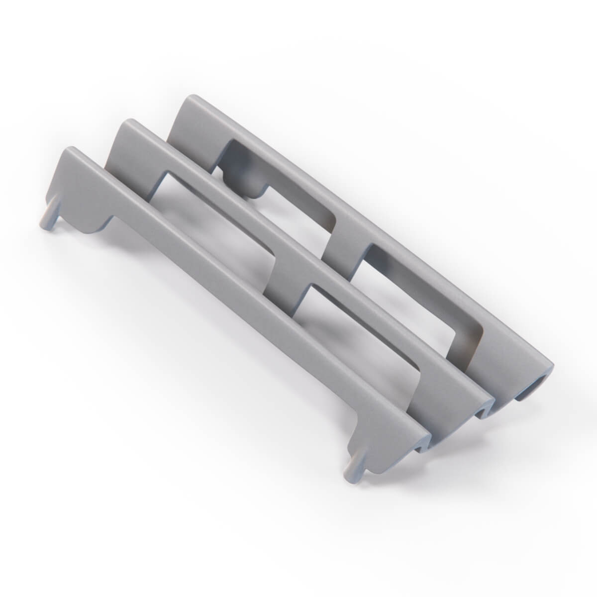 Mercedes-Benz W126 Lorinser Front Bumper Tow Hook Cover Grille Primed Lorinser 488 2038 — view 2