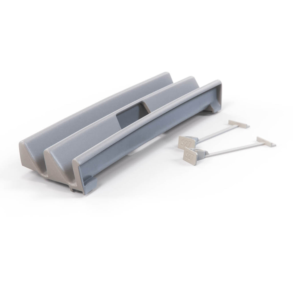 Mercedes-Benz W140 Front Bumper Tow Hook Cover Right Grille Trim Primed (A1408800605) — view 3