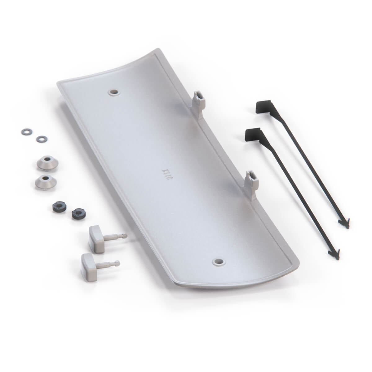 Mercedes-Benz W140 Rear Bumper Trailer Hitch Cover Trim Primed (A1408800024) — view 4