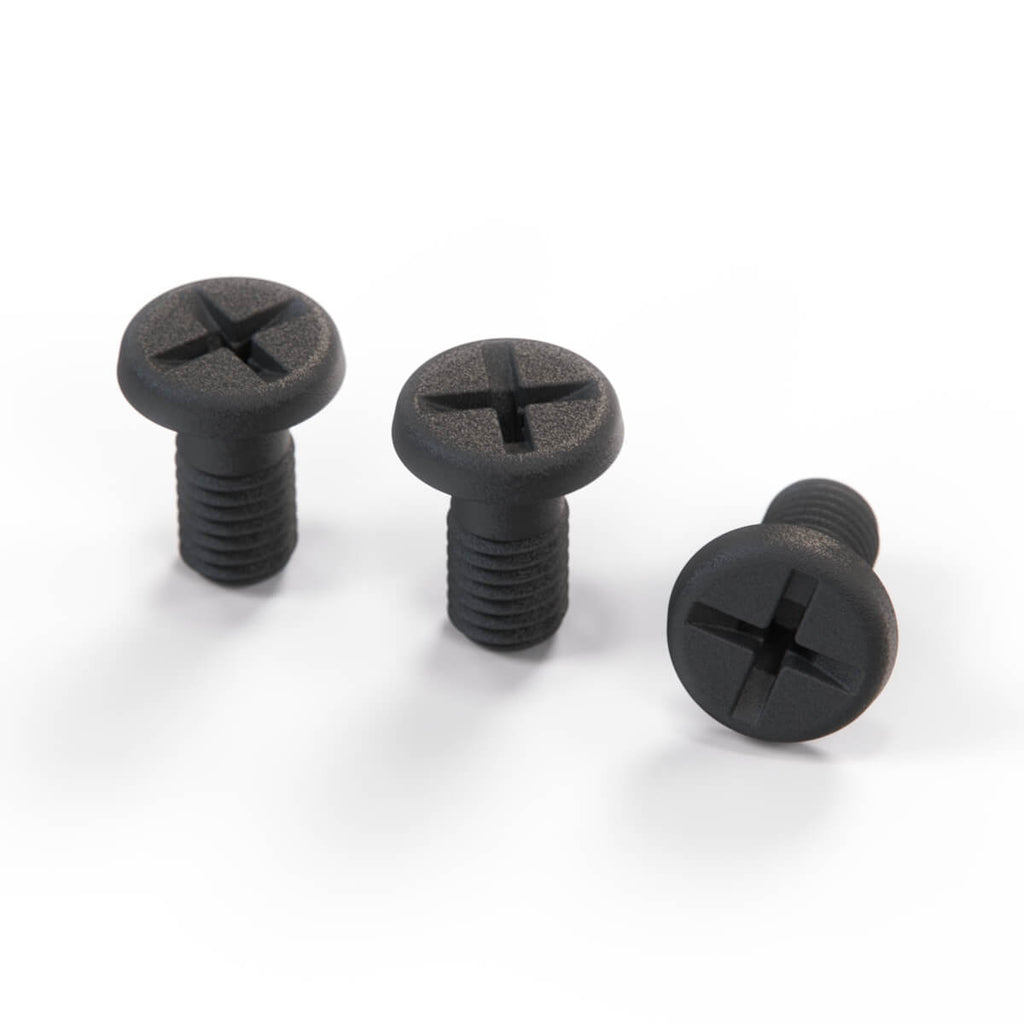 Mercedes-Benz W140 W201 Cosworth Spark Plug Cover Mounting Screw Set of 3 Black — view 3