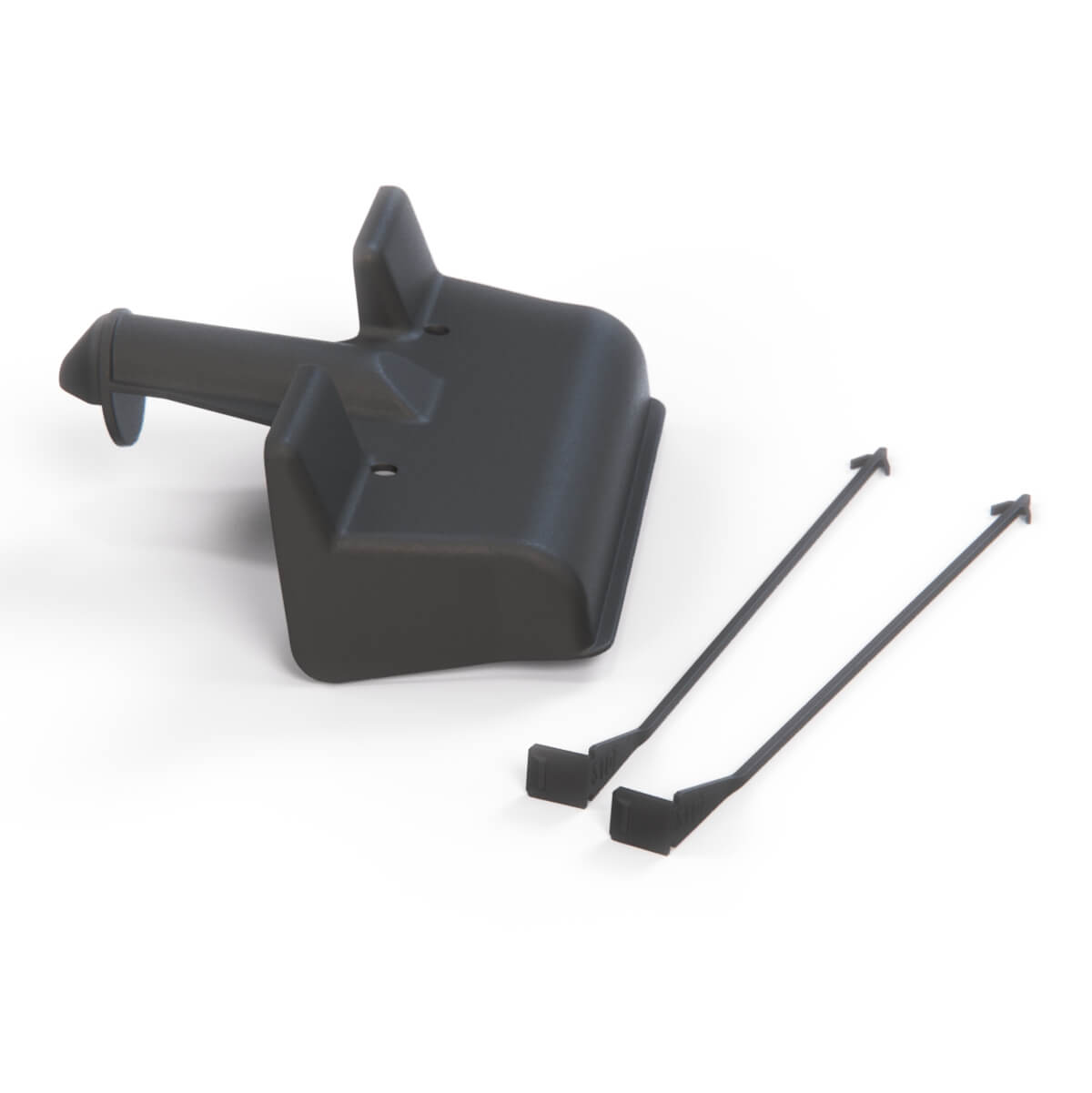 Mercedes-Benz W140 W202 Towbar Cover Bracket Black (A1403150183) — view 3