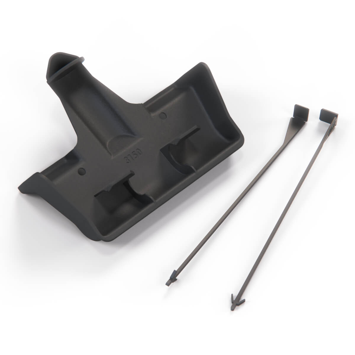 Mercedes-Benz W140 W202 Towbar Cover Bracket Black (A1403150183) — view 4