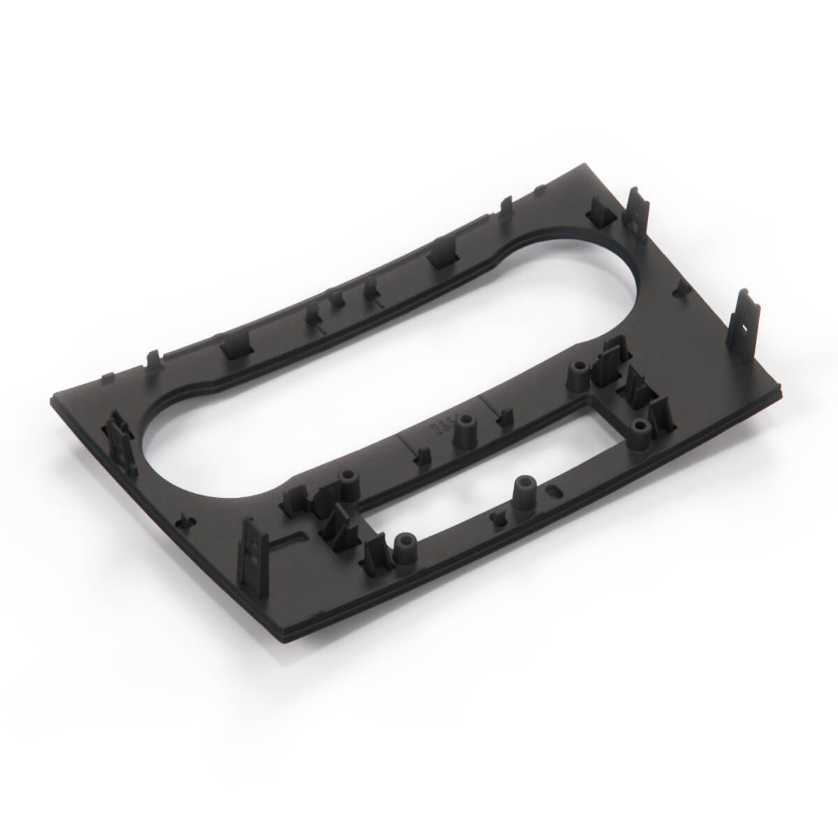 Mercedes-Benz W169 Center Console Frame Panel Black (A1696803239) — view 4