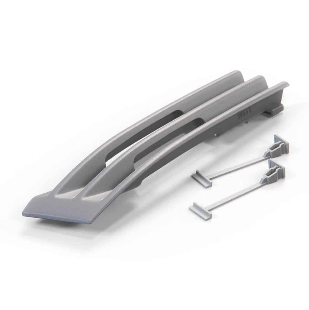 Mercedes-Benz W202 Front Bumper Tow Hook Cover Grille Primed Left or Right — view 2