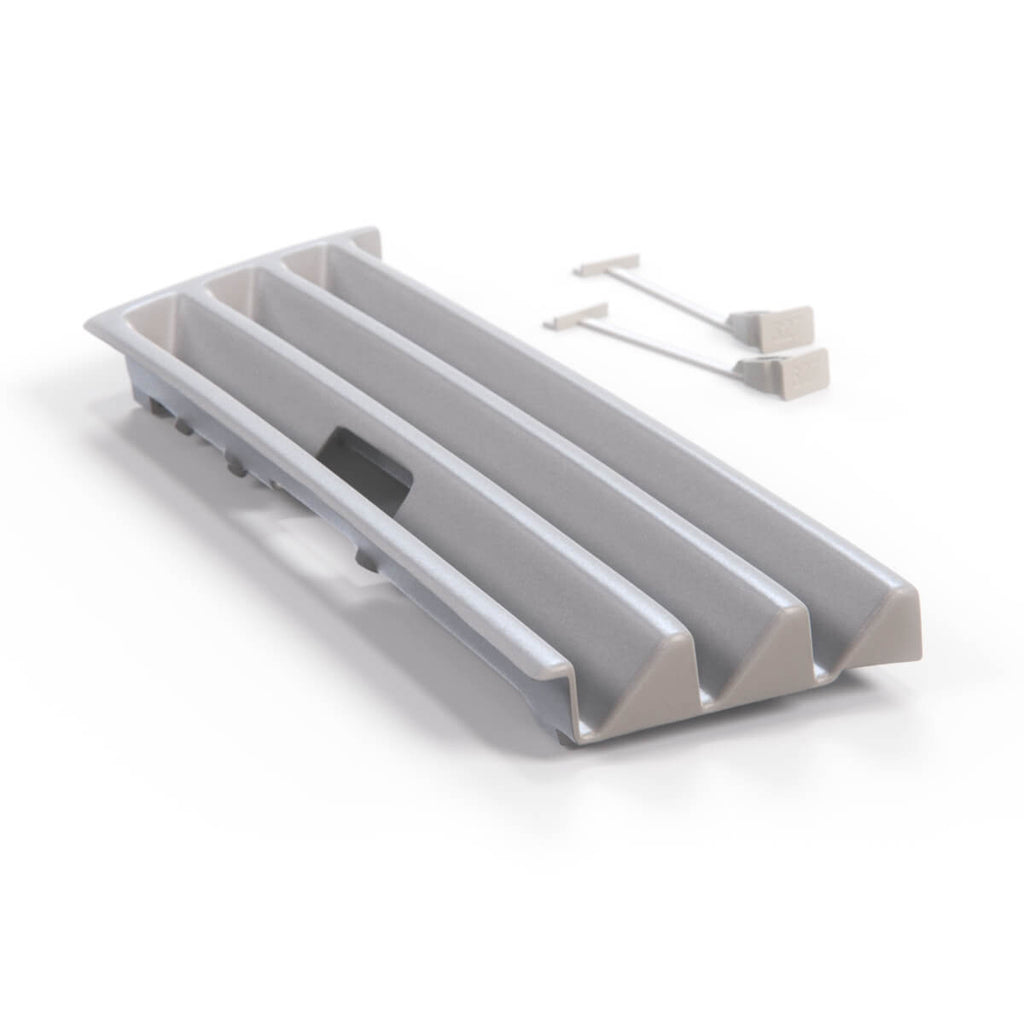 Mercedes-Benz W210 E320 E430 Front Bumper Tow Hook Grille Trim Primed (A2108850426) — view 3