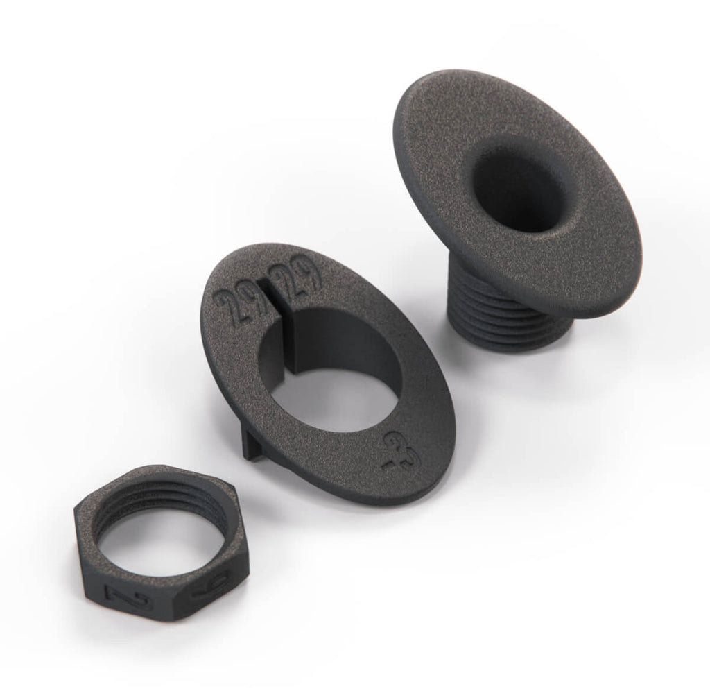 MINI R52 Cooper Convertible Windschott Bracket Full Set Black +