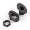 MINI R52 Cooper Convertible Windschott Bracket Full Set Black +