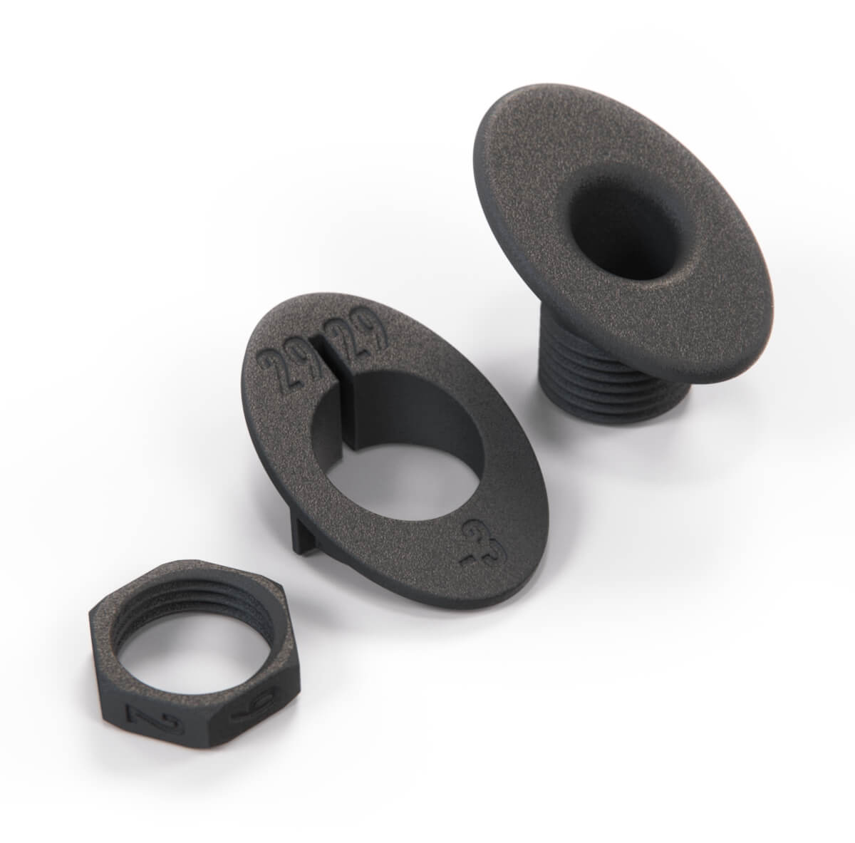 MINI R52 Cooper Convertible Windschott Bracket Full Set Black +