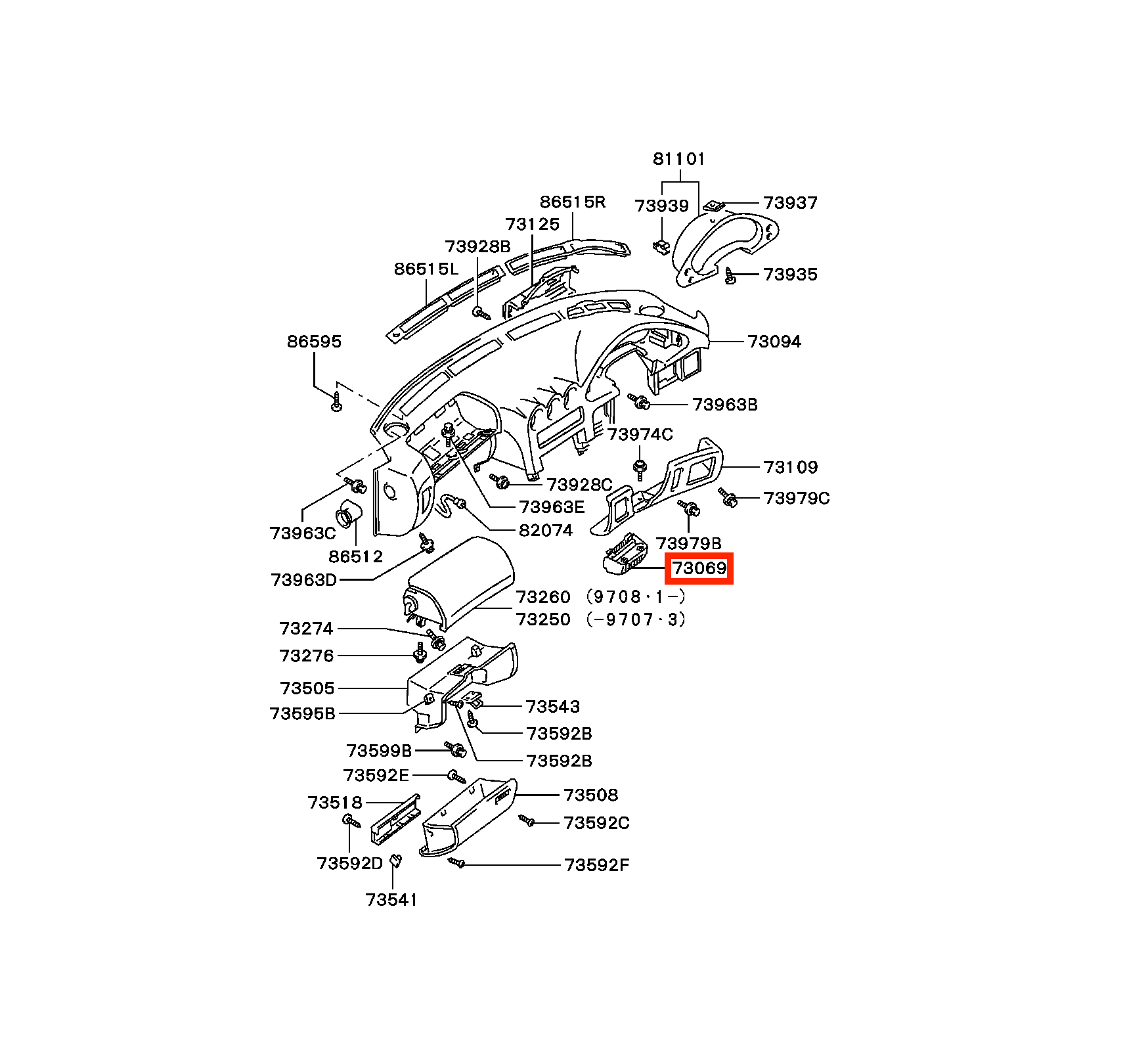 Mitsubishi 3000gt Vr-4 Dashboard Lower Driver Side Air Vent Cover Trim All Colours — view 5