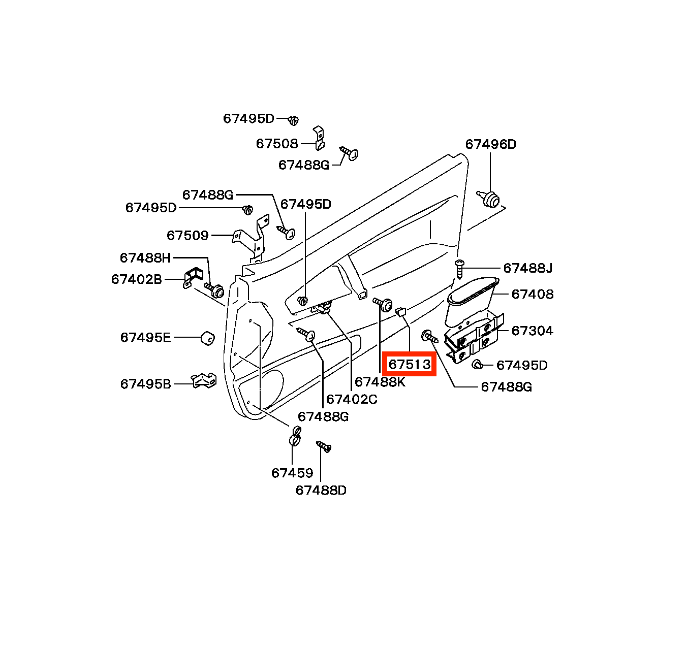 Mitsubishi Eclipse 1g Door Screw Cover Cap All Colours (MB791405) — view 5