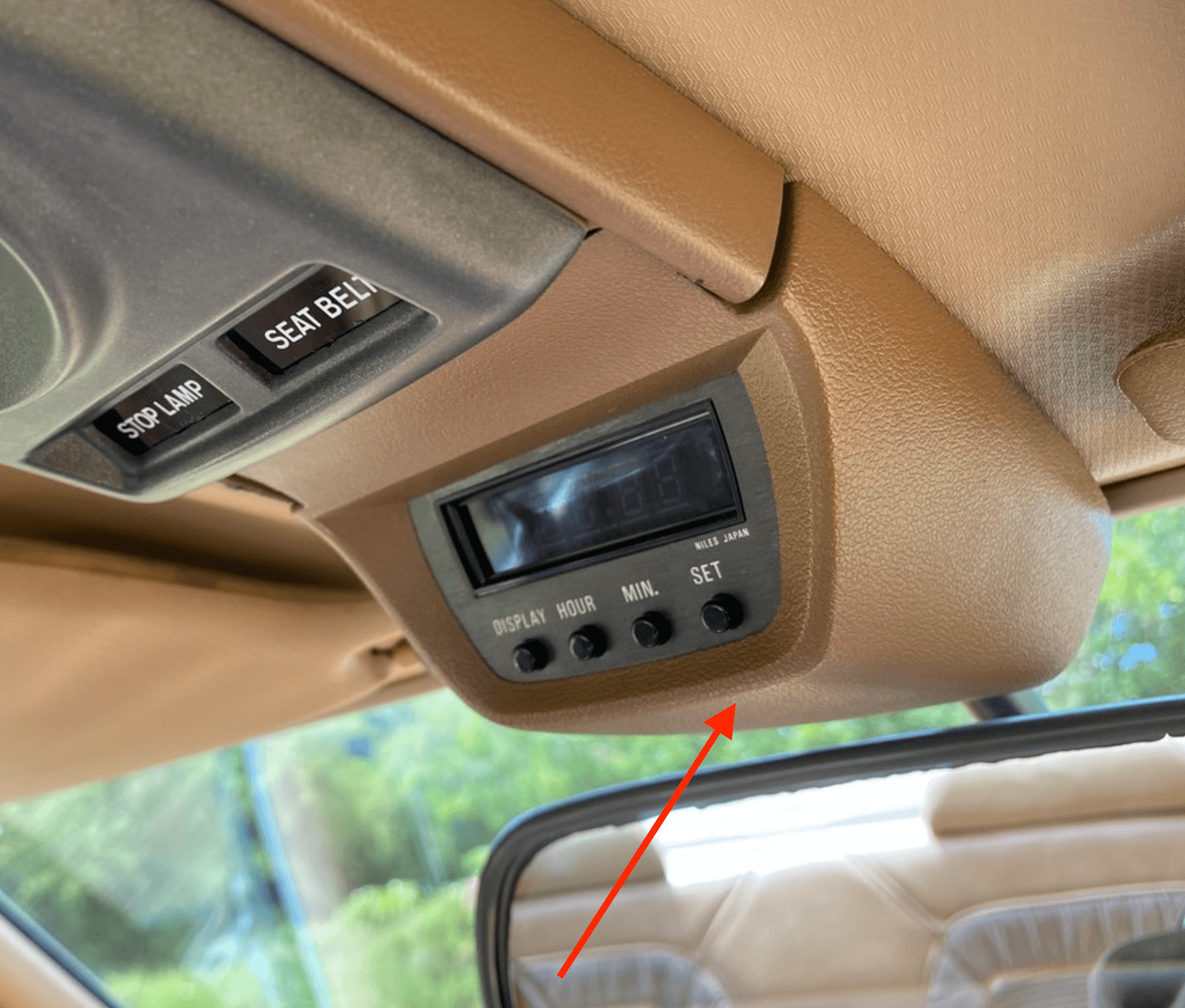 Mitsubishi Galant Lambda Sapporo Ii Roof Clock Housing Trim All Colours (MB108570) — view 6