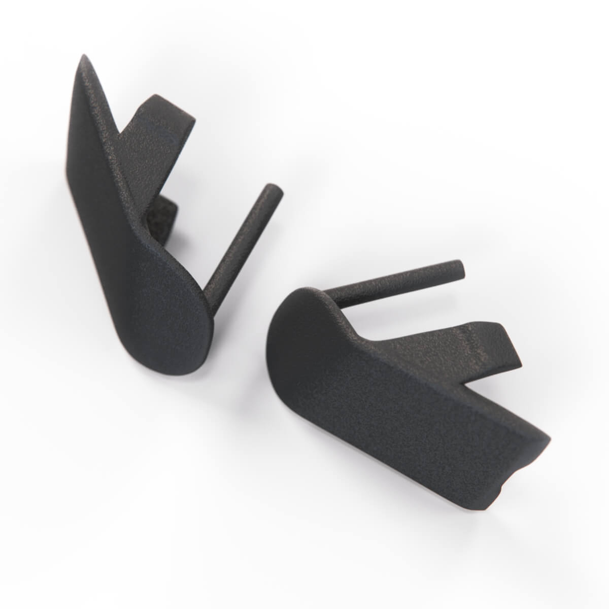 Nissan Z32 300ZX Center Console Radio Frame Screw Cover Cap Set of 2 Black Left or Right — view 4