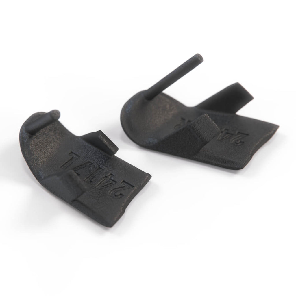 Nissan Z32 300ZX Center Console Radio Frame Screw Cover Cap Set of 2 Black Left or Right — view 3
