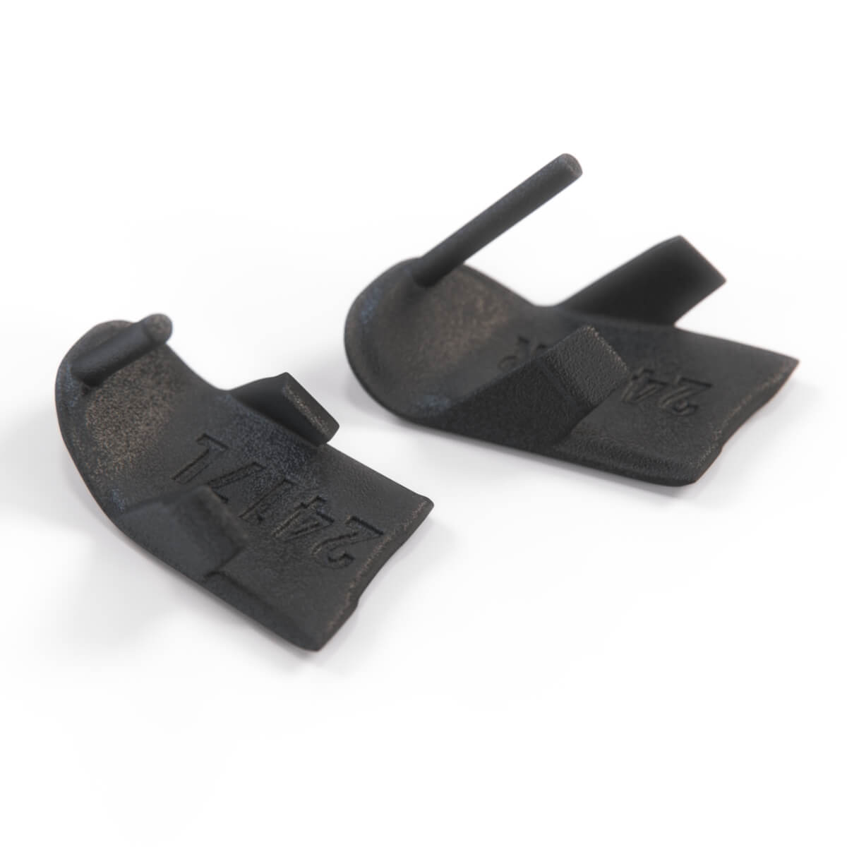 Nissan Z32 300ZX Center Console Radio Frame Screw Cover Cap Set of 2 Black Left or Right — view 3