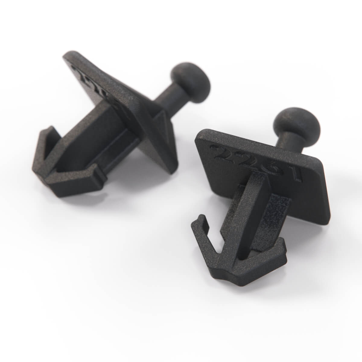 Nissan S12 200SX Silvia Gazelle 310 Parcel Shelf Strap Hook Set of 2 Black (79916M8200) — view 3