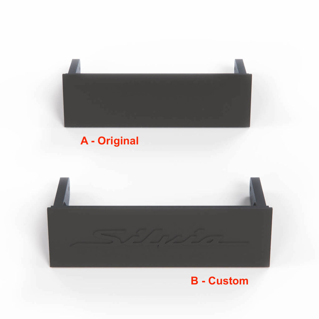 Nissan S14 S15 R33 Silvia Skyline 300ZX 350Z Radio Mask Din Blanking Cover Trim Serial — view 3