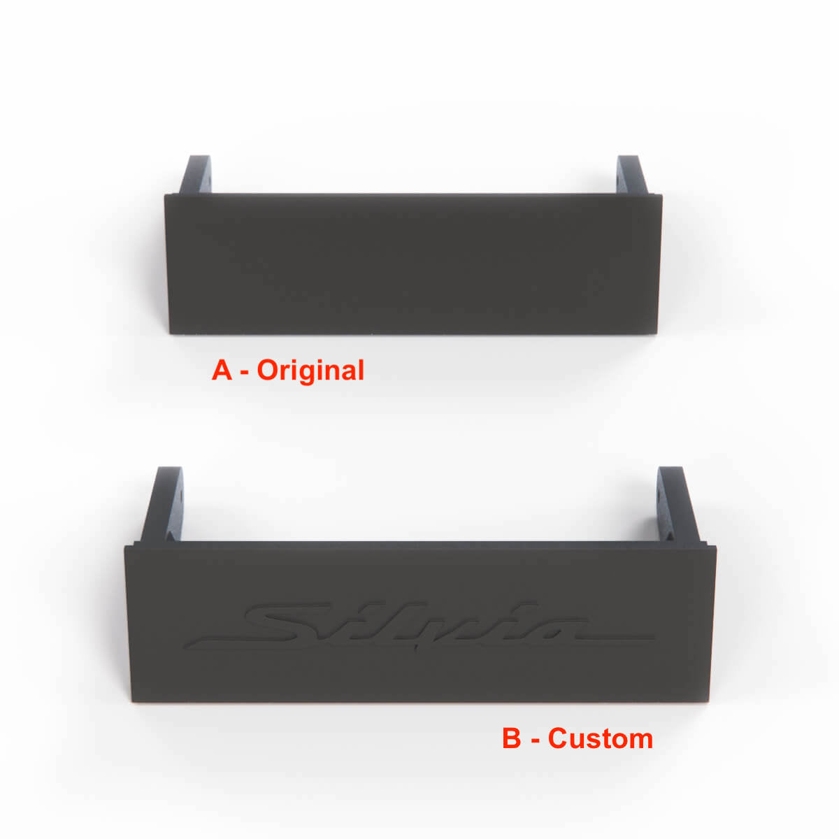 Nissan S14 S15 R33 Silvia Skyline 300ZX 350Z Radio Mask Din Blanking Cover Trim Serial — view 3