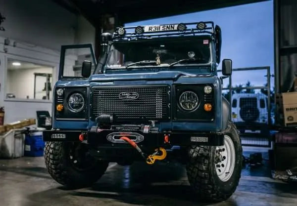 Land Rover Defender Winch Bumpers - Custom Built, Heavy-Duty with OREsome Powder Coating — view 3
