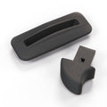 Opel Manta Kadett Ascona Seat Lever Knob + Trim Set Black + (90101893 / 90101798)