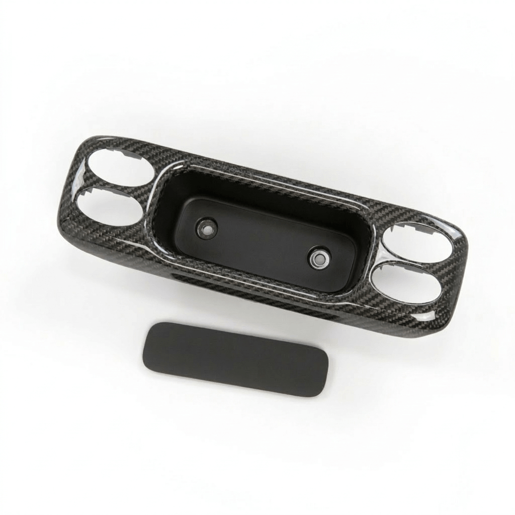 Porsche 911 996 986 Boxster Electric Window Control Switches Center Console Carbon Fibre — view 3