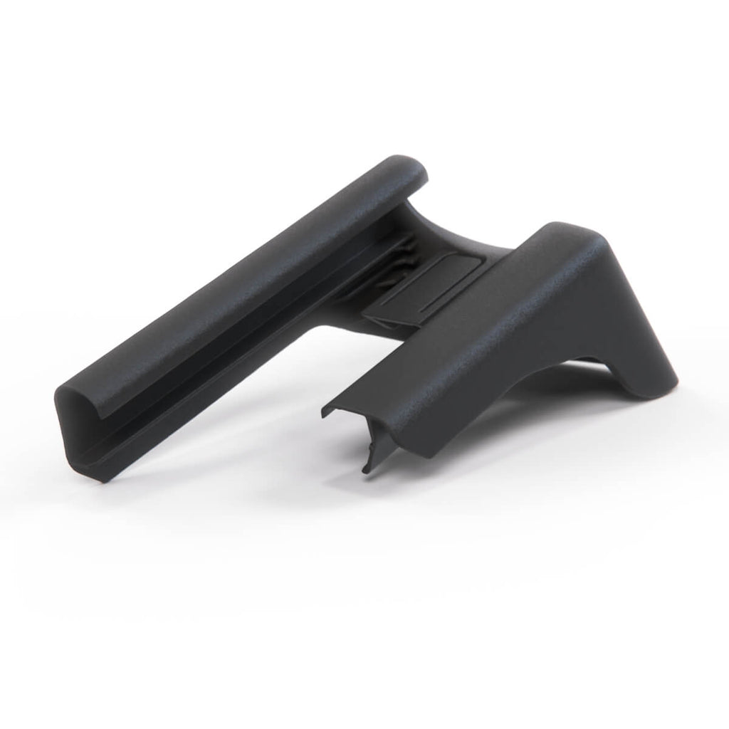 Porsche 911 997 987 Boxster Cayman Front Seat Rail Cover Trim Black Left or Right — view 2