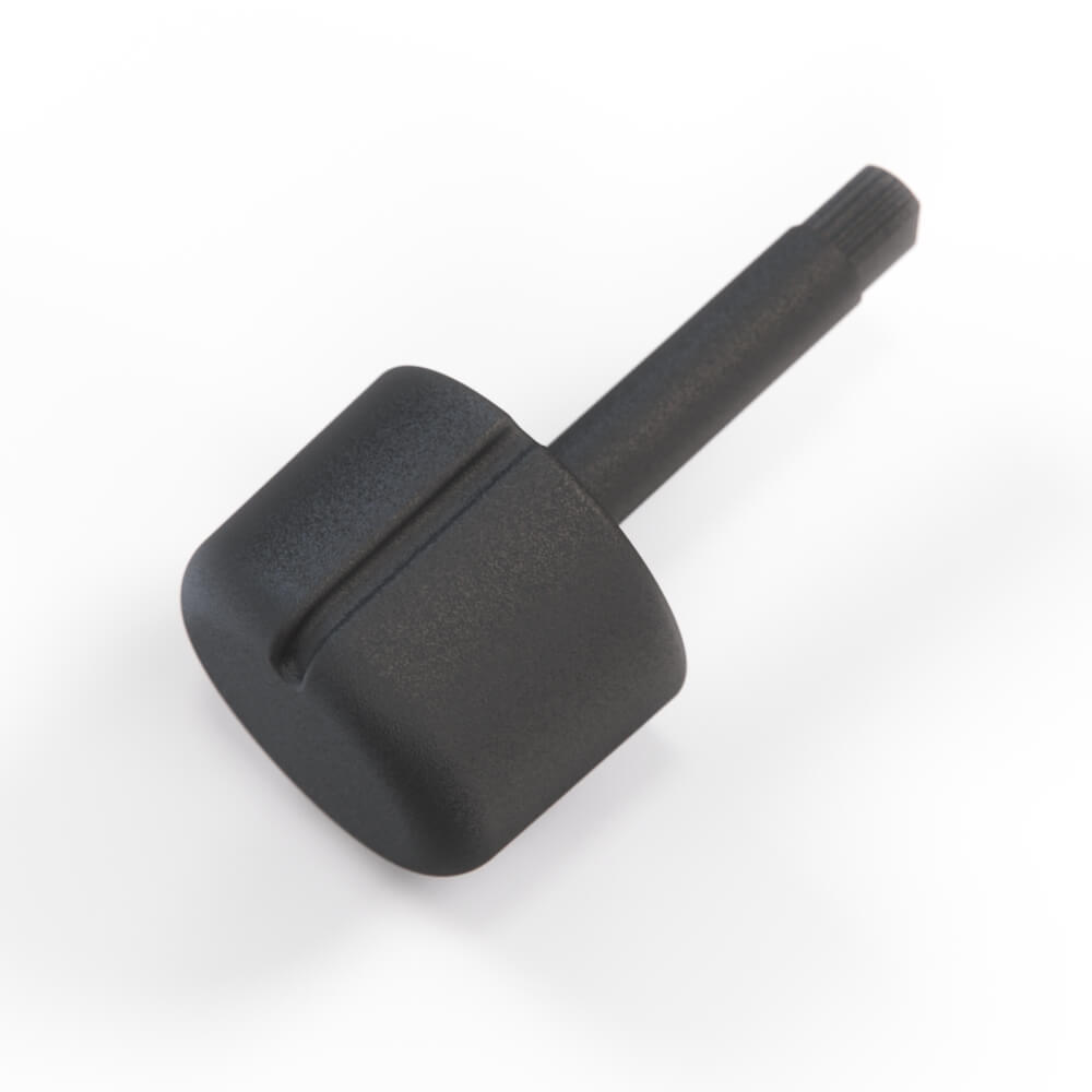 Porsche 924 944 Heater Control Switch Knob Black (94457234900) — view 4