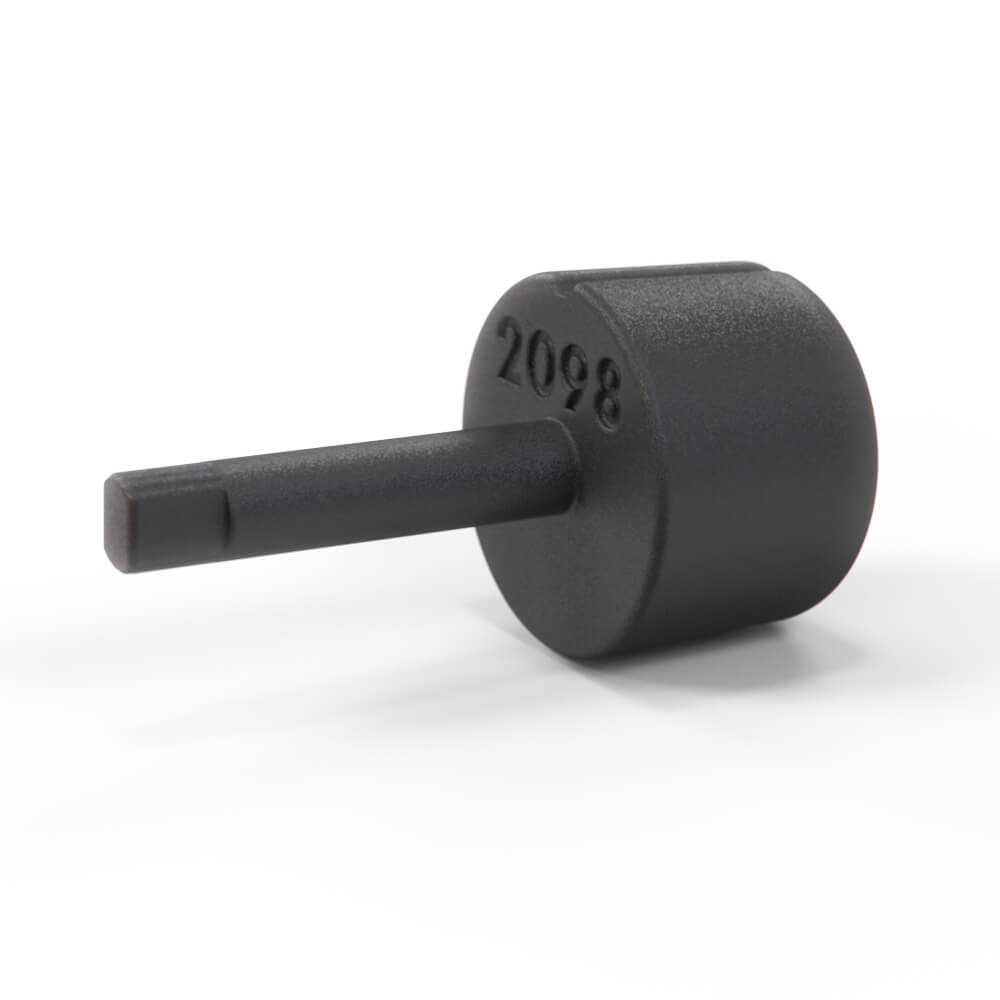 Porsche 924 944 Heater Control Switch Knob Black (94457234900) — view 3