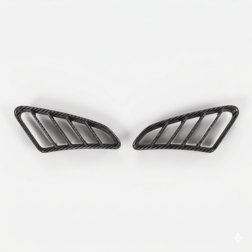 Porsche 987 Boxster Carbon Fibre Air Inlet Grille Set of 2 (98750456101 / 98750456201) — view 3